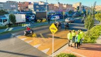 Resalto parabólico en la Avenida Guayacanes, Bogotá