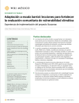 Adaptación a escala barrial: lecciones para fortalecer la evaluación comunitaria de vulnerabilidad climática
