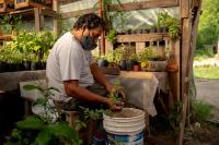 El Programa de Agricultura Urbana de Rosario, finalista del Premio de Ciudades 2020-2021 del WRI, se ha convertido en una piedra angular de su planificación de acción climática inclusiva, al tiempo que alivia la escasez de alimentos y brinda oportunidades económicas. Foto de WRI Ross Center for Sustainable Cities