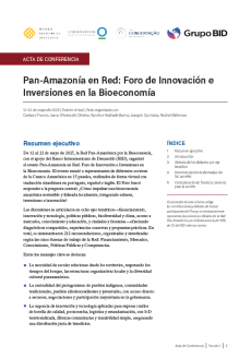Portada acta de conocimiento Panamazonía en red