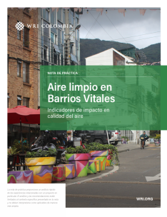 Aire limpio en Barrios Vitales de Bogotá