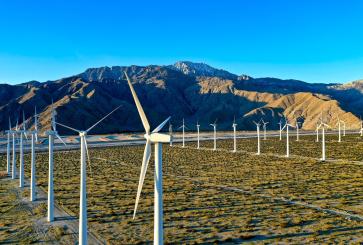 Windmills in California.