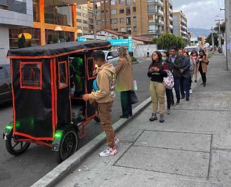 Bicitaxis en Bogotá