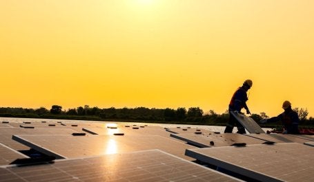 Instalación de energía solar