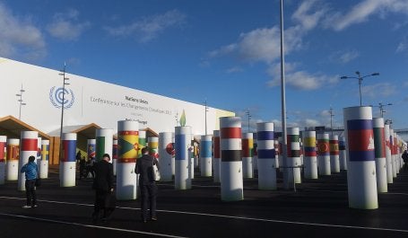 Sede de la COP21 el año pasado.