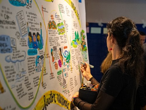 Infografía del taller de actualización de NDC 3.0 de Colombia